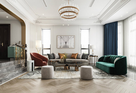 北京香江別墅II法式風(fēng)格別墅裝修設(shè)計