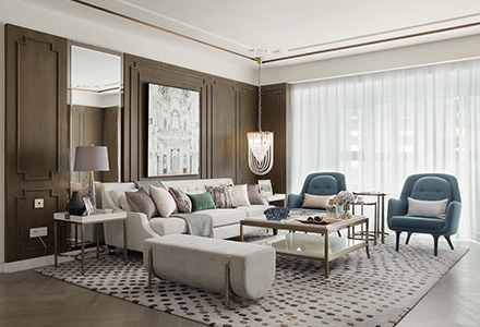 北京首開萬科城市之光法式風格別墅裝修設(shè)計