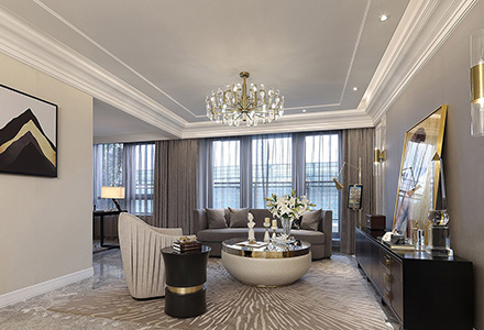 北京澤信公館新古典風(fēng)格軟裝設(shè)計(jì)